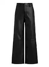 Mia Vegan Leather Crop Trouser