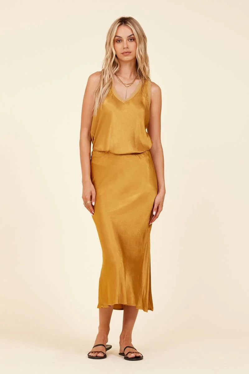 Bridget Silk Racer Tank