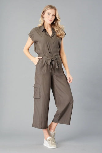 Belted D-Satin Cargo