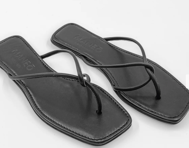 Lisa Slide Cream or Black Thong