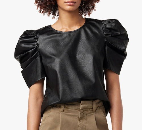 Kira Vegan Leather Puff