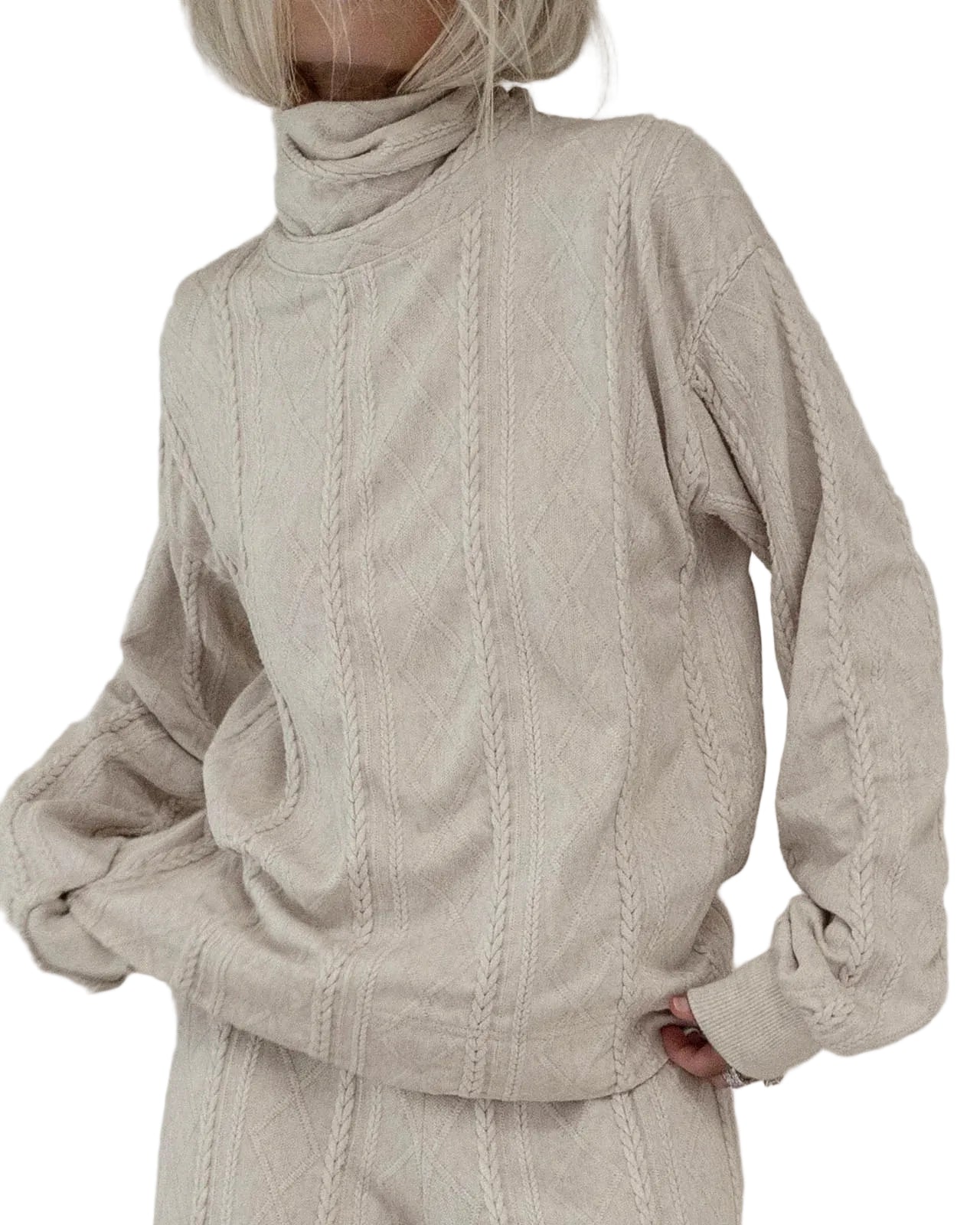 Cable Turtleneck