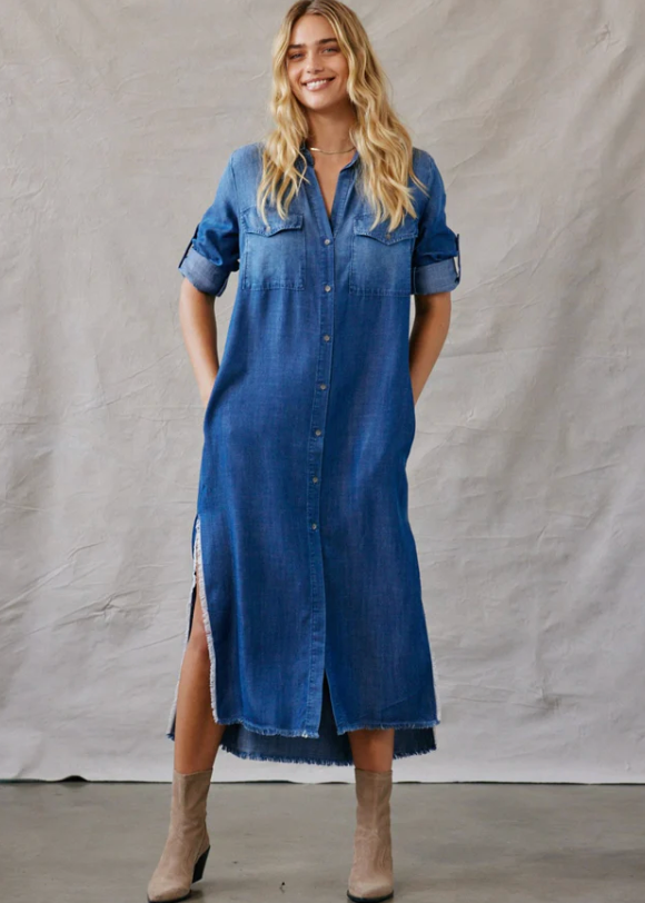 Mesa Maxi Shirt Dress