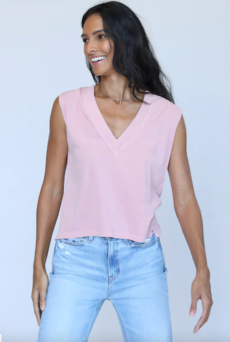 Margot V-Neck Boxy Tee
