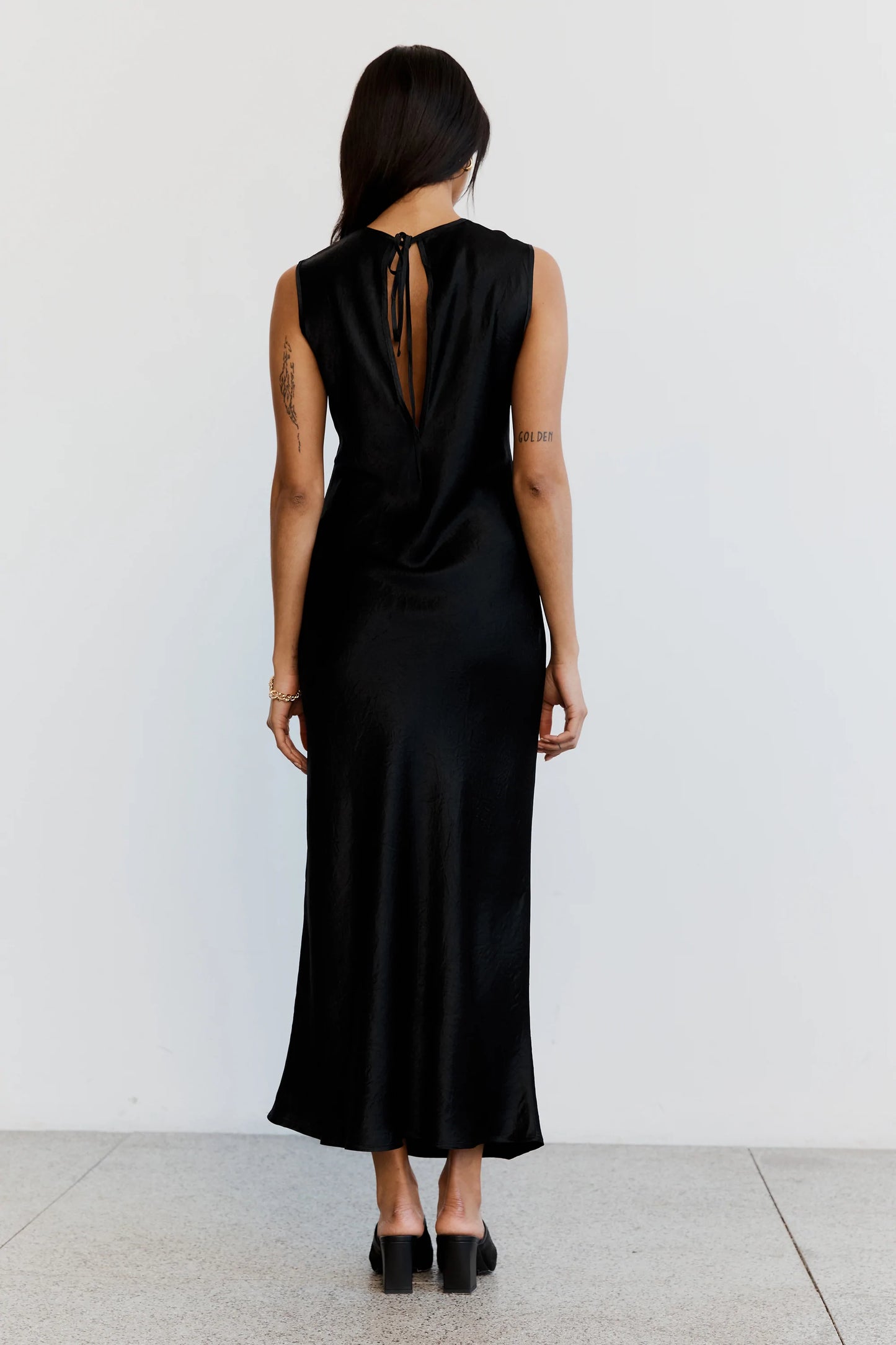 Crushed Bias Tank Dress