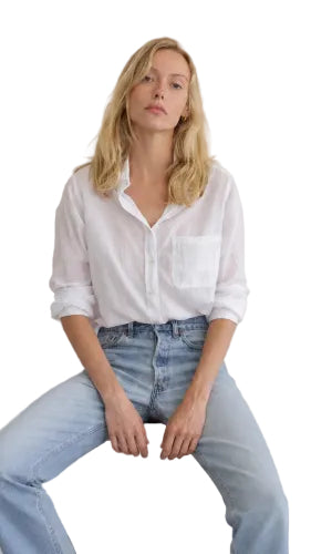 Boyfriend Top Cotton Voile