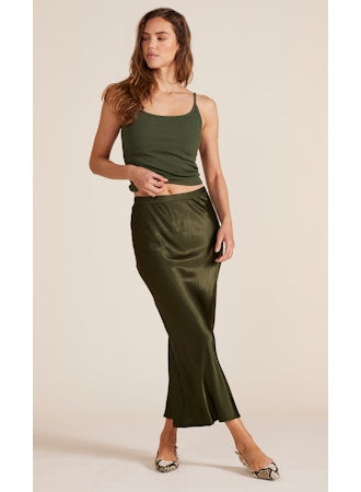 Midi Bias Cut Skirt