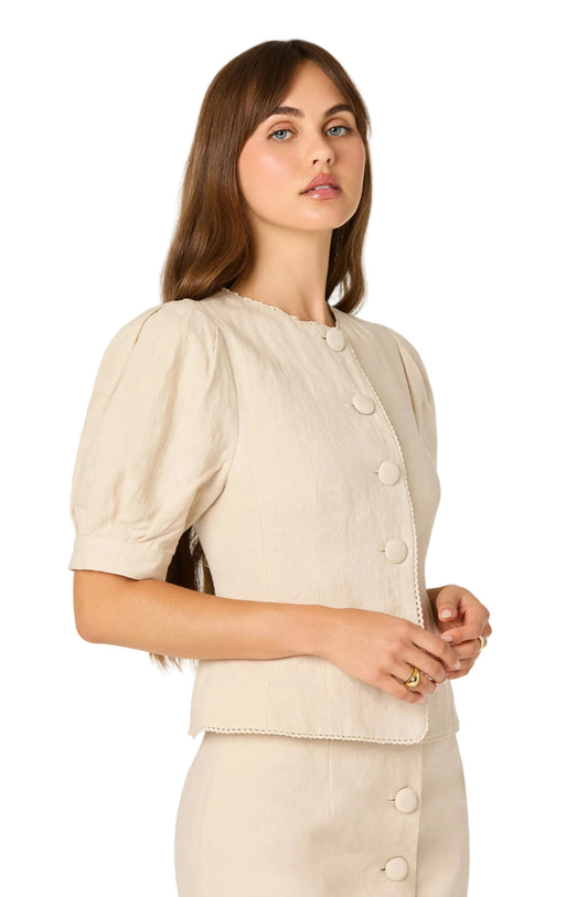 Cailey Linen Button Up