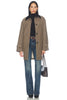 Plaid Collar Coat