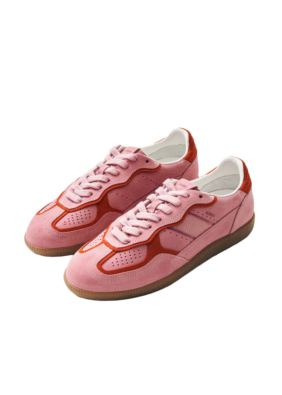 Rife Sea Pink Leather Sneakers