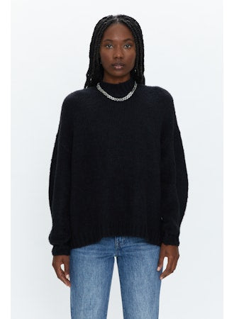 Carlen Oversized Mock Neck