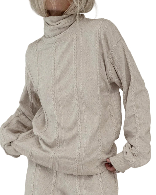 Cable Turtleneck