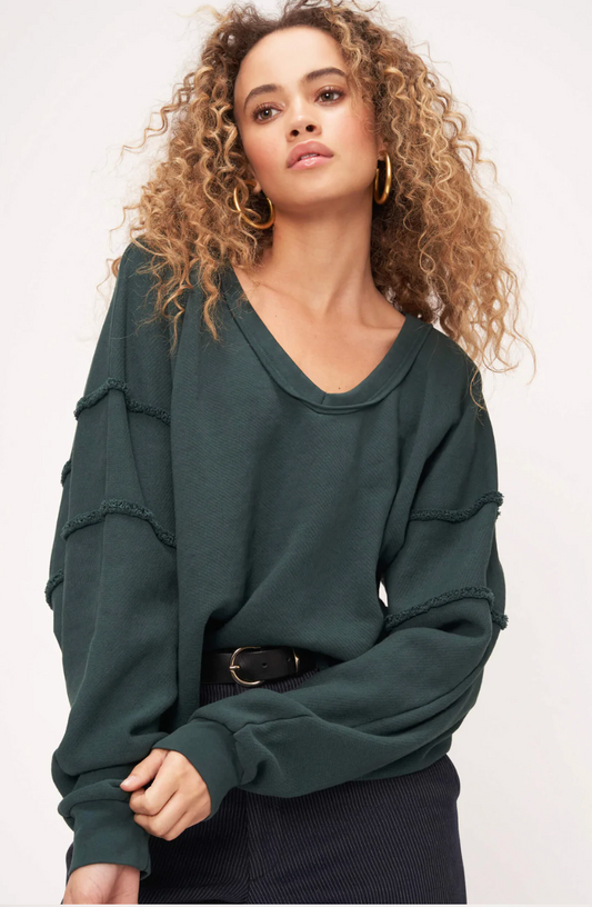 Daria V-Neck Sweatshirt