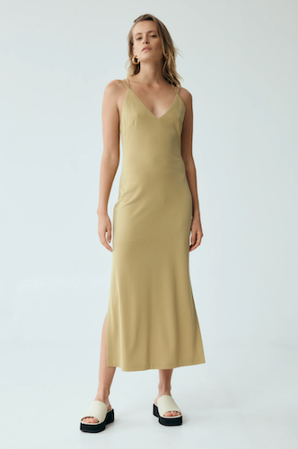 Cross Back Midi Dress